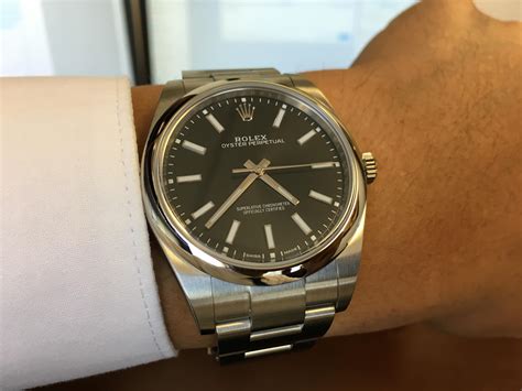 rolex op 39 rhodium|rolex oyster perpetual 39 black.